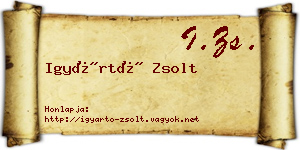 Igyártó Zsolt névjegykártya